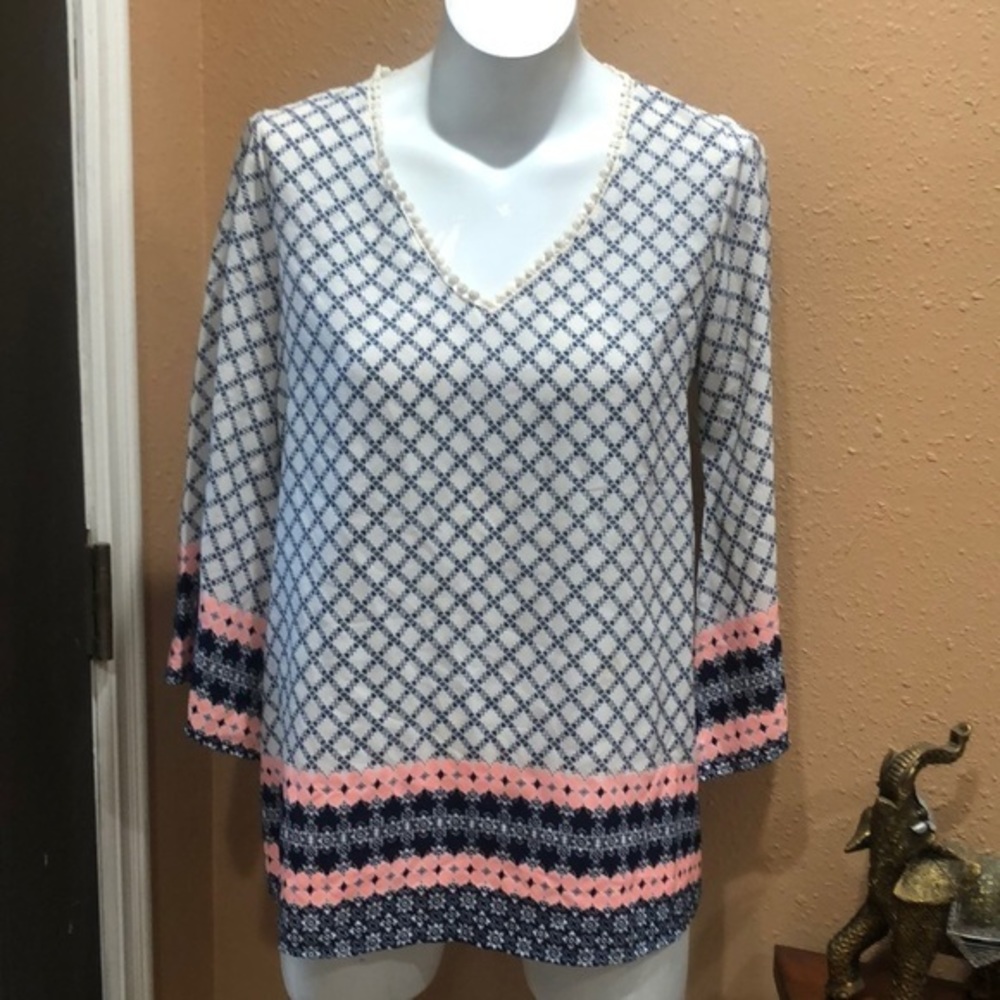 Pronto USA multicolor v neck  blouse